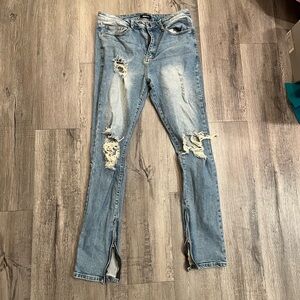 Fashion Nova Herse Skinny Jeans - MediumBlueWash